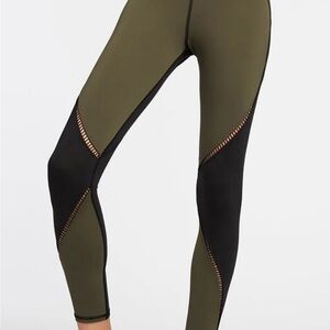 Michi Axial Legging - Womens Size Medium Olive & Black